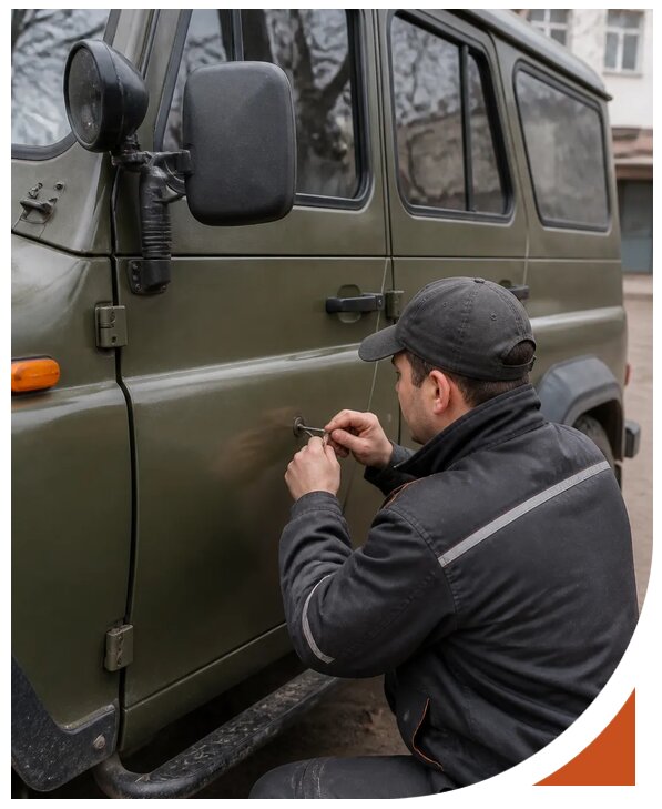 Профессиональное вскрытие автомобиля УАЗ без повреждений в Ишиме